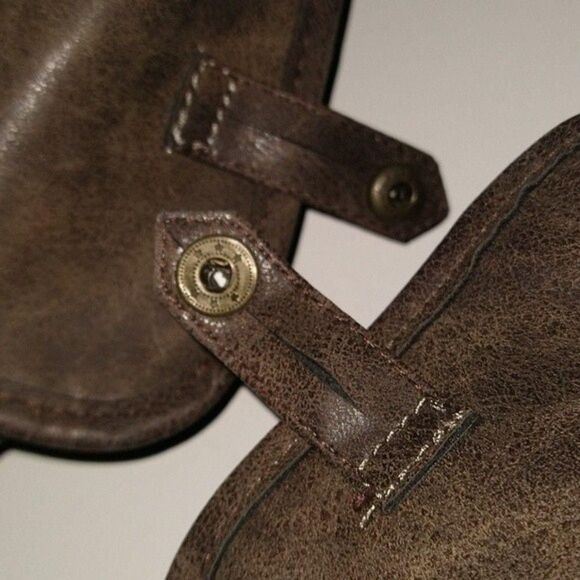 (new)JustFAB 6.5 Fold Over snap shaft Booties - lace-up closure-(defect) - Picture 3 of 4